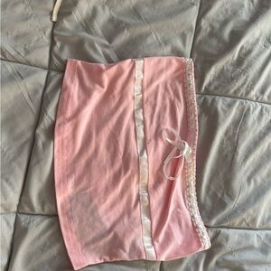 Shein Pink Lace Trim Tube Top | Size Small (4) | Coquette / Soft Girl / Y2K